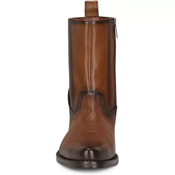 Franco Cuadra Mens Dress Boots in Genuine Deer Leather BrownBrown