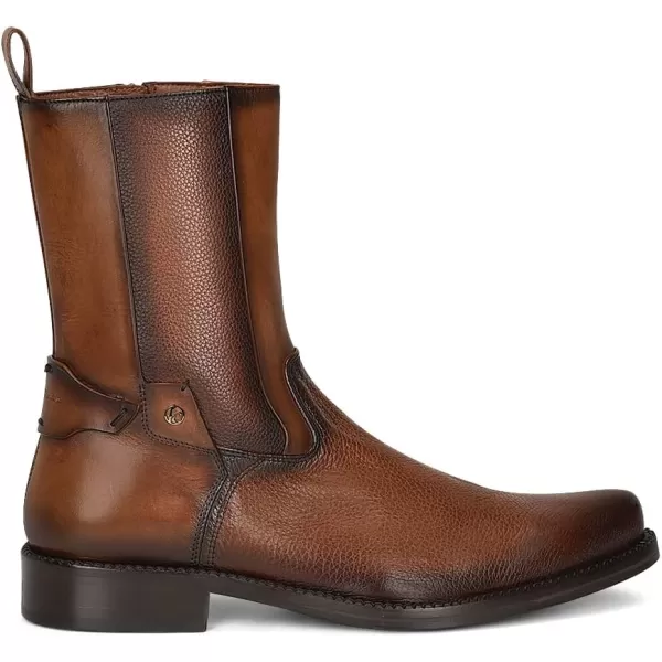 Franco Cuadra Mens Dress Boots in Genuine Deer Leather BrownBrown