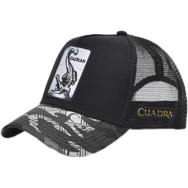 Cuadra Knight Snapback Cap with Black Alligator Patch GOC00CA Black Talla nicaCuadra Knight Snapback Cap with Black Alligator Patch GOC00CA Black Talla nica