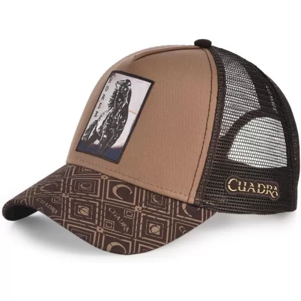 Cuadra Knight Snapback Cap with Brown Horse Patch GOC00HO Coffee Talla nicaCuadra Knight Snapback Cap with Brown Horse Patch GOC00HO Coffee Talla nica