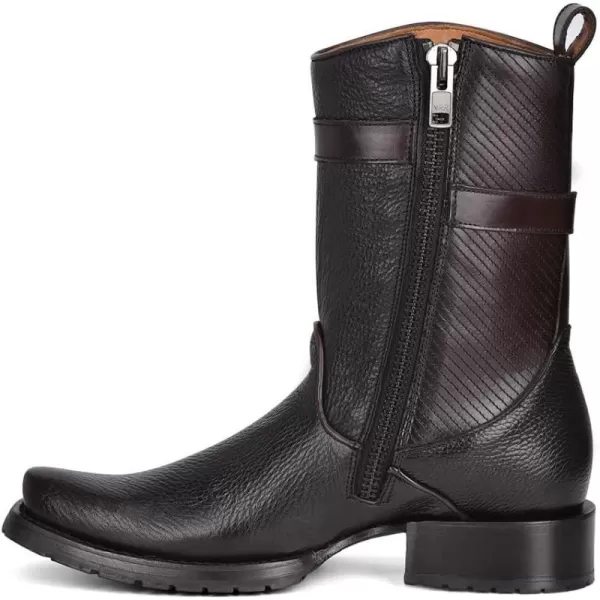 Cuadra Mens Boot in Bovine Leather Black with Zipper 1J2JRSBlack