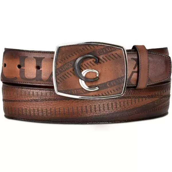 Cuadra Mens Cowboy Belt in Genuine Leather Brown CV494RSCuadra Mens Cowboy Belt in Genuine Leather Brown CV494RS