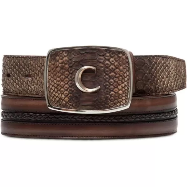 Cuadra Mens Cowboy Belt in Genuine Python LeatherCuadra Mens Cowboy Belt in Genuine Python Leather