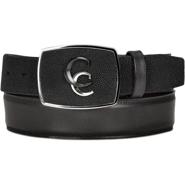 Cuadra Mens Cowboy Belt in Genuine Stingray Leather Black CV496MACuadra Mens Cowboy Belt in Genuine Stingray Leather Black CV496MA