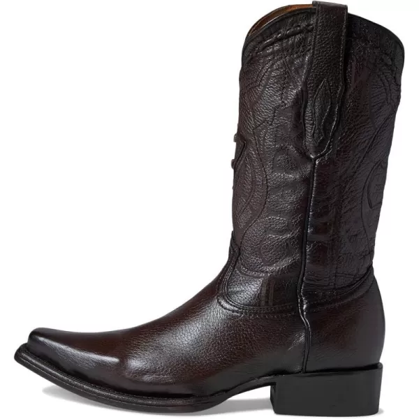 Cuadra Mens Cowboy Boot in Genuine Deer Leather BrownBrown