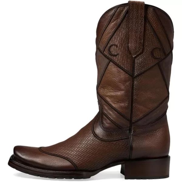 Cuadra Mens Cowboy Boot in Genuine Leather Brown 1J2MRSBrown