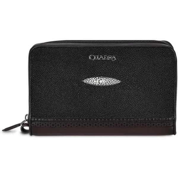 Cuadra Mens Document Bag in Genuine Stingray Leather Black BOC00MABlack