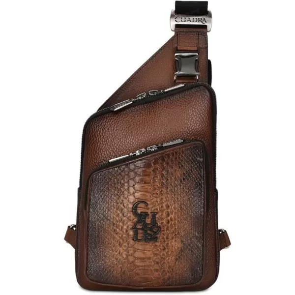 Cuadra Mens Messenger Bag in Genuine Python Leather BOC15PICuadra Mens Messenger Bag in Genuine Python Leather BOC15PI