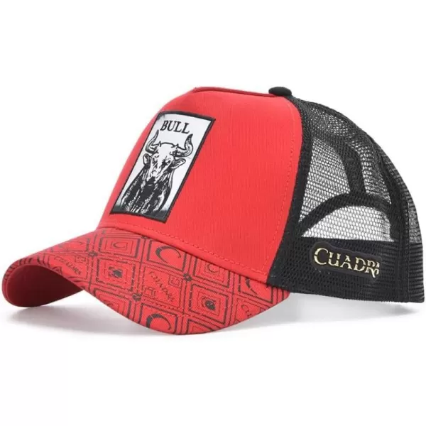 Cuadra Mens Snapback Cap with PatchBull