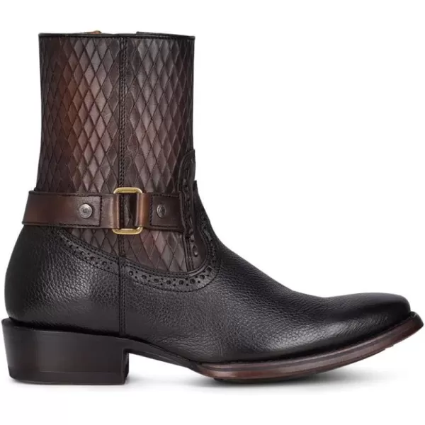 Cuadra Mens Urban Boot in Bovine Leather with Zipper BlackBlack