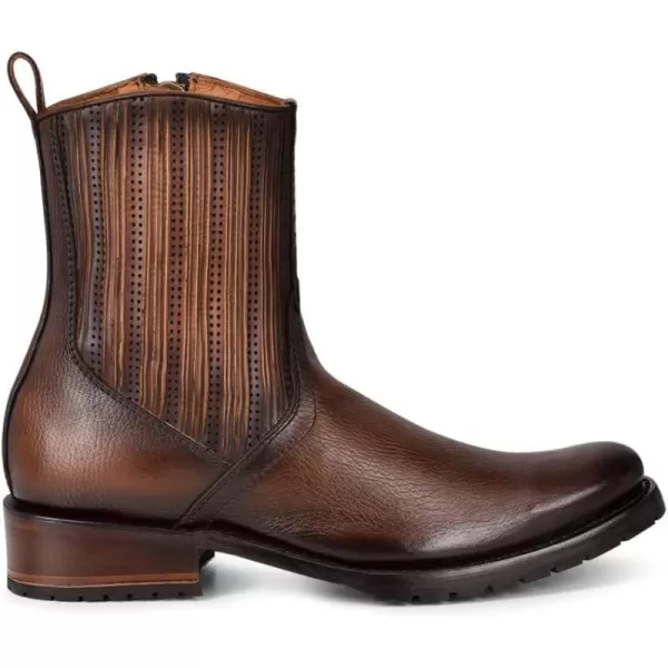 Cuadra Mens Urban Boot in Bovine Leather with Zipper BrownBrown