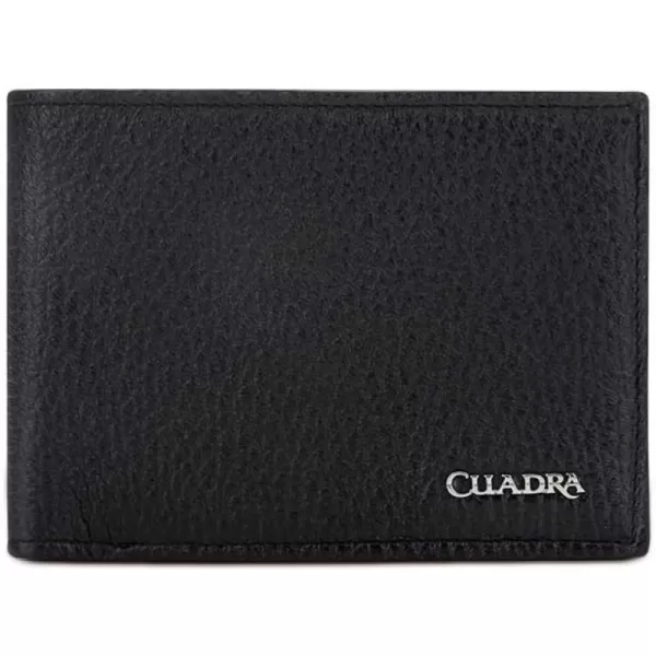 Cuadra Mens Wallet in Genuine Deer Leather Black B2910VEBlack