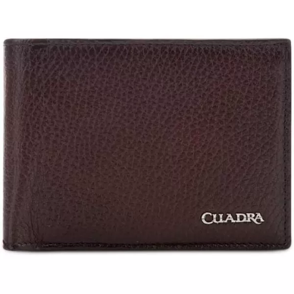 Cuadra Mens Wallet in Genuine Deer Leather Black B2910VEBrown