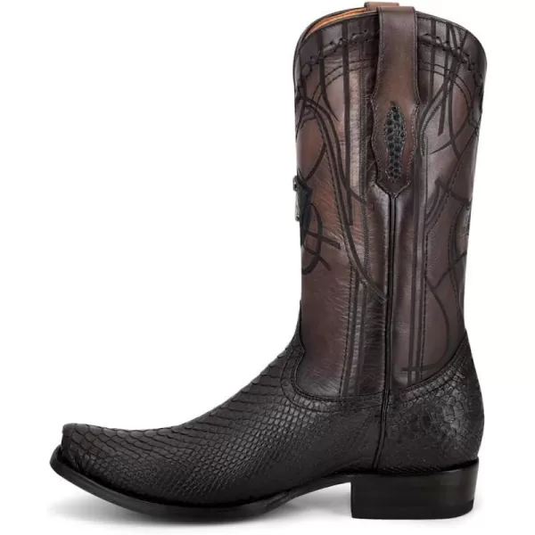 Cuadra Mens Western Boot in Genuine PythonLeather Black 1J1NPHBlack