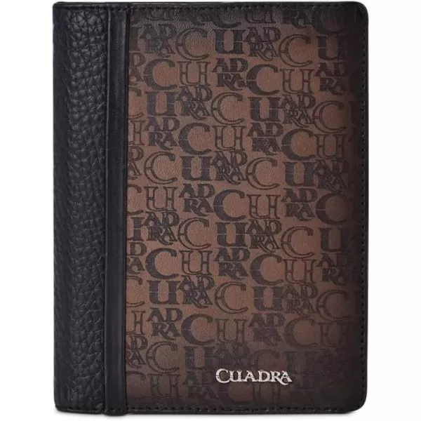 Cuadra Mens passport case in genuine leather brown PP004RS Size STBrown