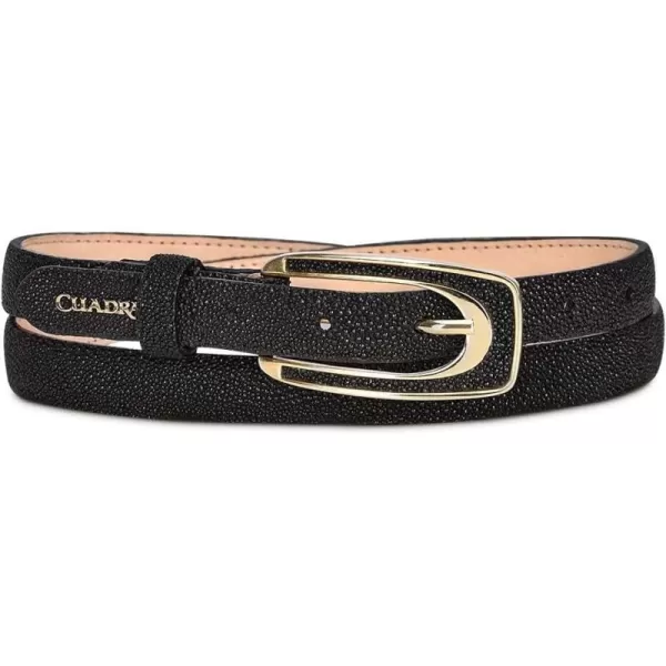 Cuadra Womens Belt in Genuine Stingray Leather BlackCuadra Womens Belt in Genuine Stingray Leather Black