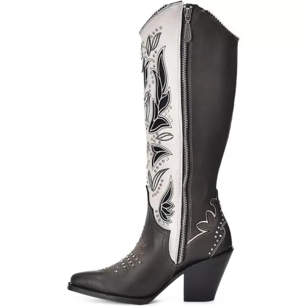 Cuadra Womens Western Boot in Genuine Leather Grey 4W05RSCuadra Womens Western Boot in Genuine Leather Grey 4W05RS