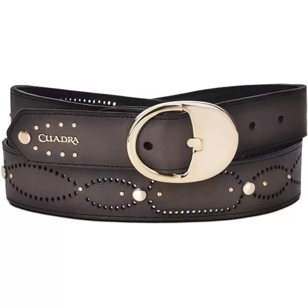 Cuadra womens casual belt in bovine leather with studs oxfordCuadra womens casual belt in bovine leather with studs oxford