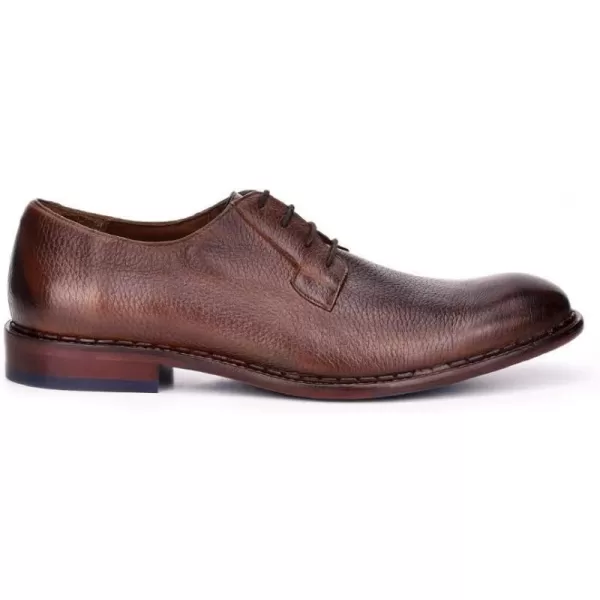 FRANCO CUADRA Mens Derby Shoes in Genuine Deer LeatherBrown