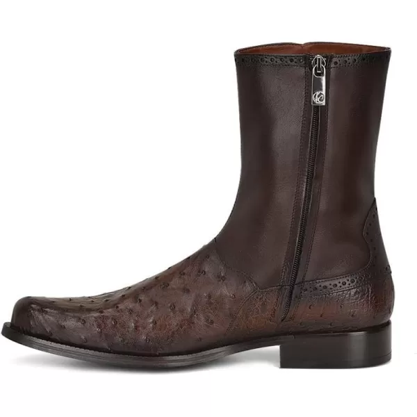 FRANCO CUADRA Mens Dress Boots in Genuine Ostrich Leather BrownBrown