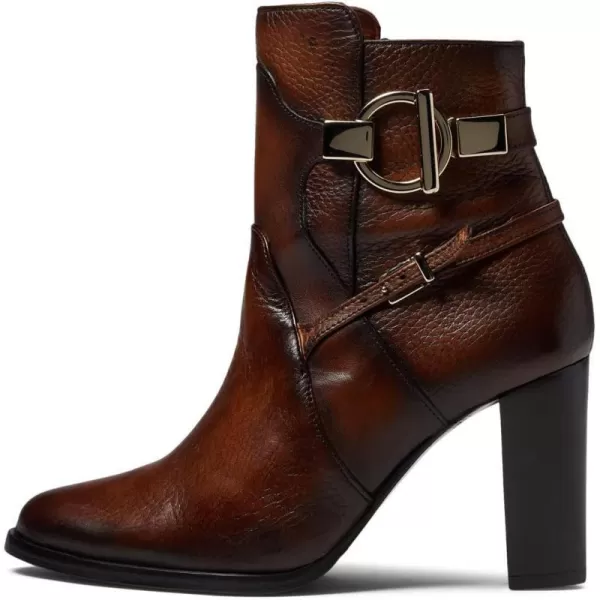 FRANCO CUADRA Womens Bootie in Genuine Deer Leather Brown 3G5VNTVBrown