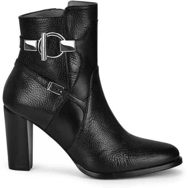 FRANCO CUADRA Womens Bootie in Genuine Deer LeatherBlack