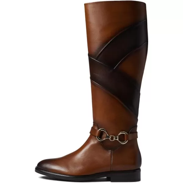 FRANCO CUADRA Womens Riding Boot in Genuine Leather BrownBrown