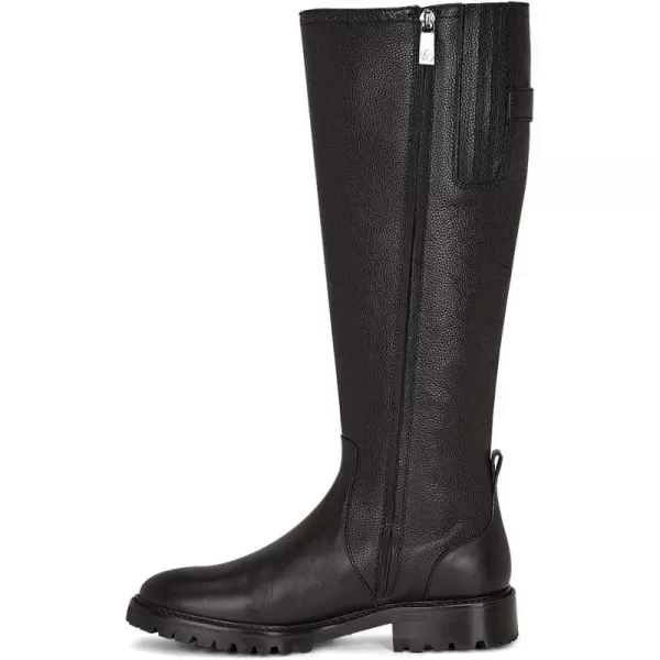 FRANCO CUADRA Womens Tall Riding Boot in Genuine Leather BlackBlack