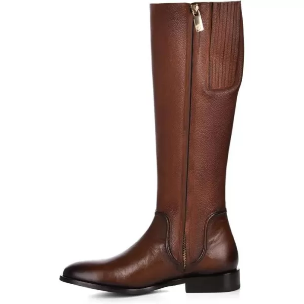 FRANCO CUADRA womens tall boot in genuine leather brown 88TRGRSHoney