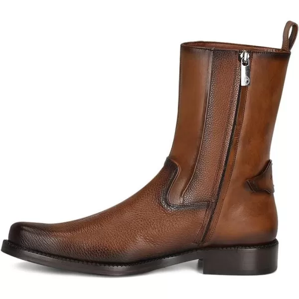 Franco Cuadra Mens Dress Boots in Genuine Deer Leather BrownBrown