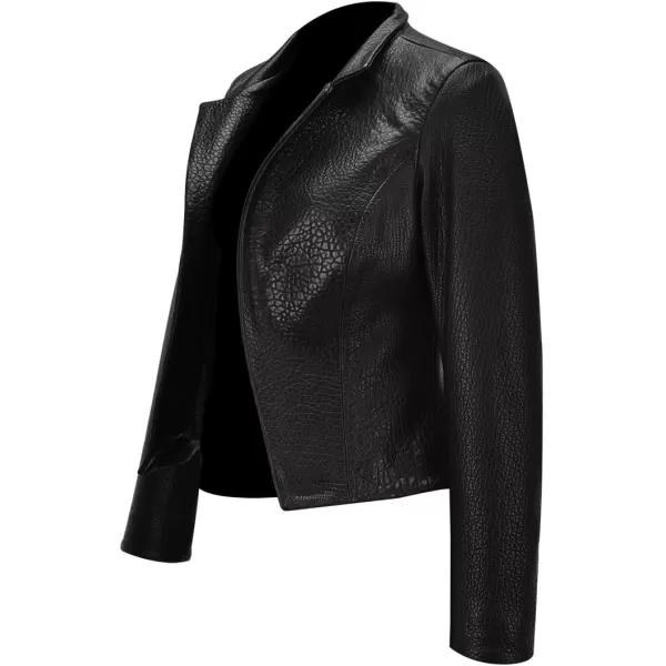 CUADRA Womens Jacket in Genuine Ovine Leather Black M280BOBBlack