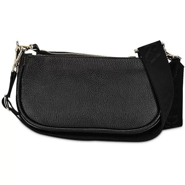 Cuadra Womens Crossbody Bag in Genuine Stingray Leather Black BOD66MA