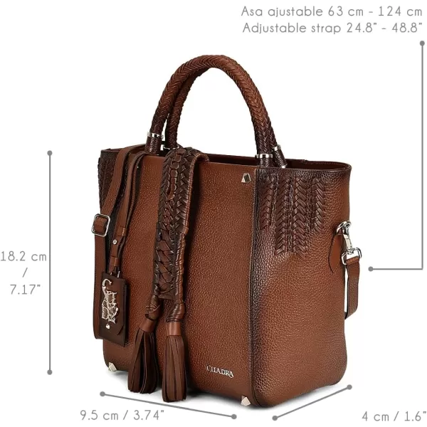 Cuadra Womens Tote Bag in Genuine Leather BOD55RS