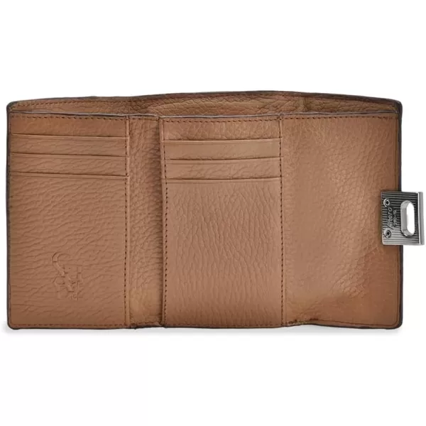 Cuadra Womens Wallet in Genuine Leather Honey BD197PI