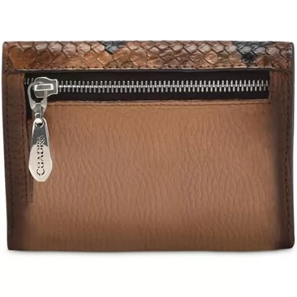 Cuadra Womens Wallet in Genuine Leather Honey BD197PI