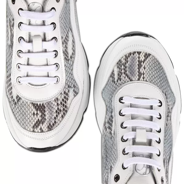 FRANCO CUADRA Sneakers in Python LeatherWhite