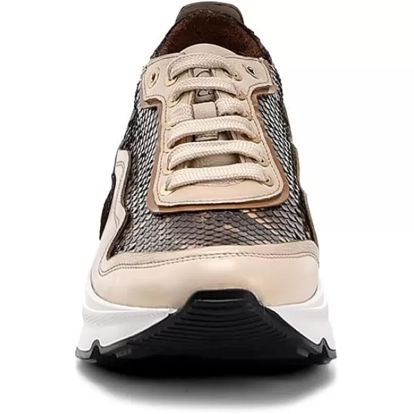 Sneakers for Women in Genuine Python LeatherMiel