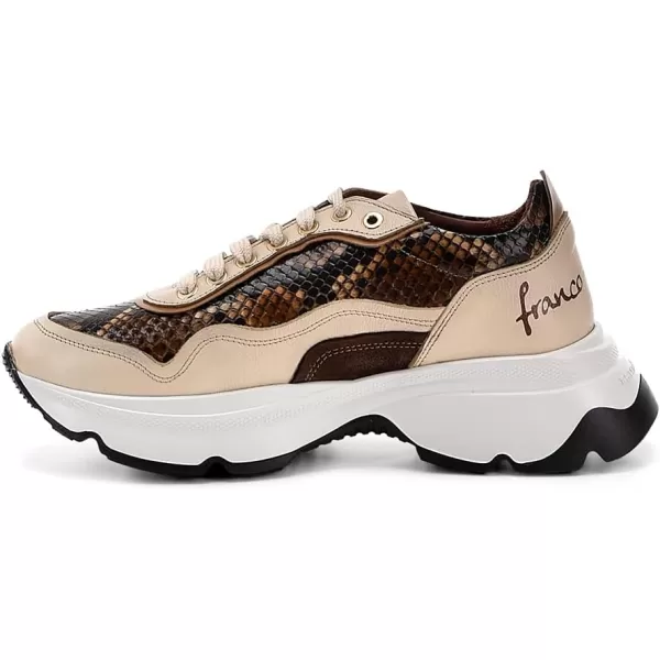 Sneakers for Women in Genuine Python LeatherMiel