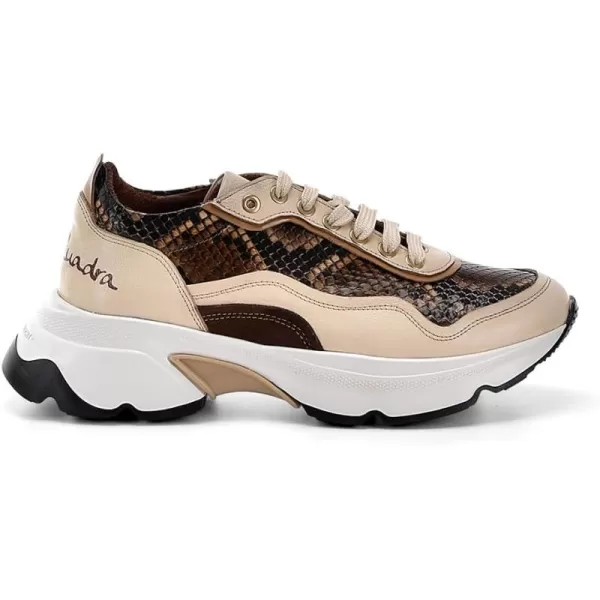 Sneakers for Women in Genuine Python LeatherMiel