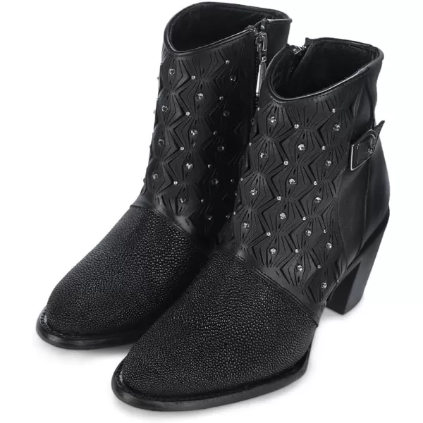 imageCuadra Ankle Boots Elegance and Authenticity in Stingray Leather Black 4V15MABlack