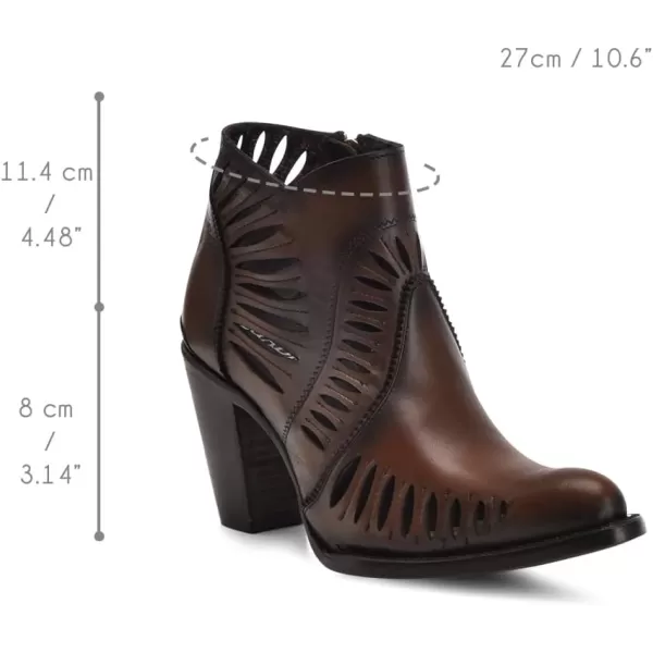 imageCuadra Brown ankle bootie for women with perforations 3F0LRSBrown