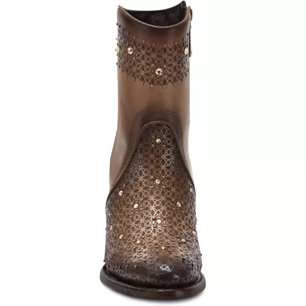 imageCuadra Womens Bootie in Bovine Leather Brown with Zipper and Authentic Crystals 4V02RS