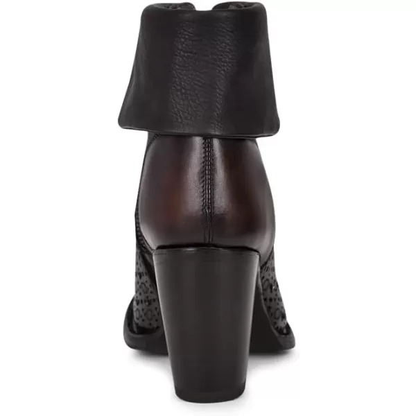 imageCuadra Womens Bootie in Bovine Leather with Zipper BlackBrown