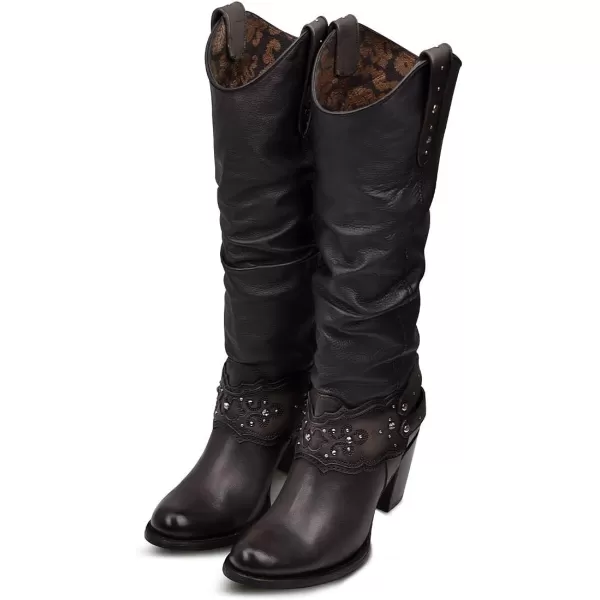 imageCuadra Womens Tall Boot in Bovine Leather BrownBlack