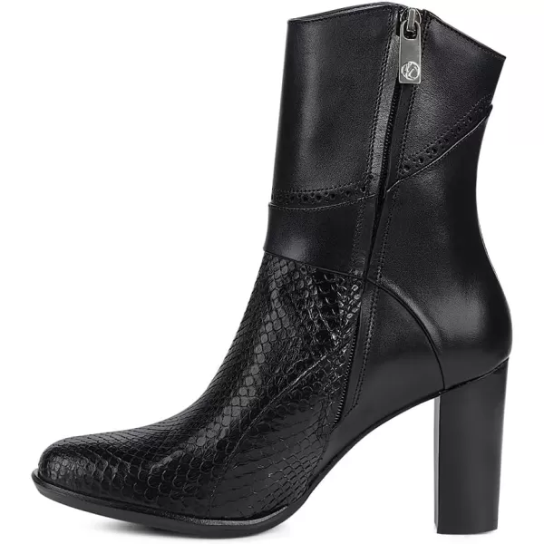 imageFRANCO CUADRA Bootie for Women in Genuine Python Leather Black 4G3PMTSBlack