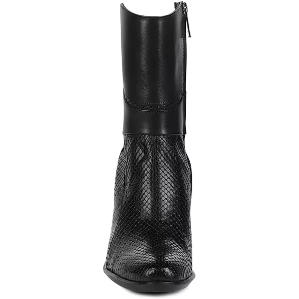 imageFRANCO CUADRA Bootie for Women in Genuine Python Leather Black 4G3PMTSBlack