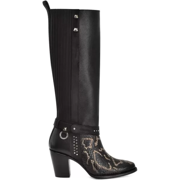 imageCuadra Womens Tall Boot in Python Leather Black 4V01PHHoney