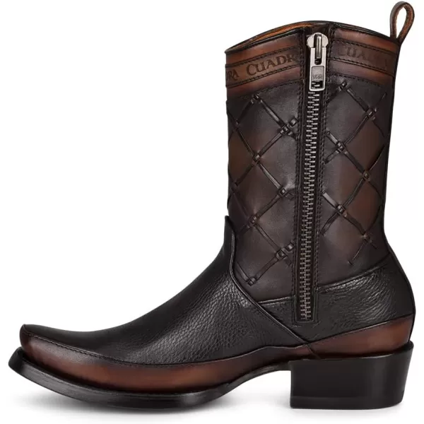 imageCuadra Mens Boot in Bovine Leather with Zipper BlackBlack