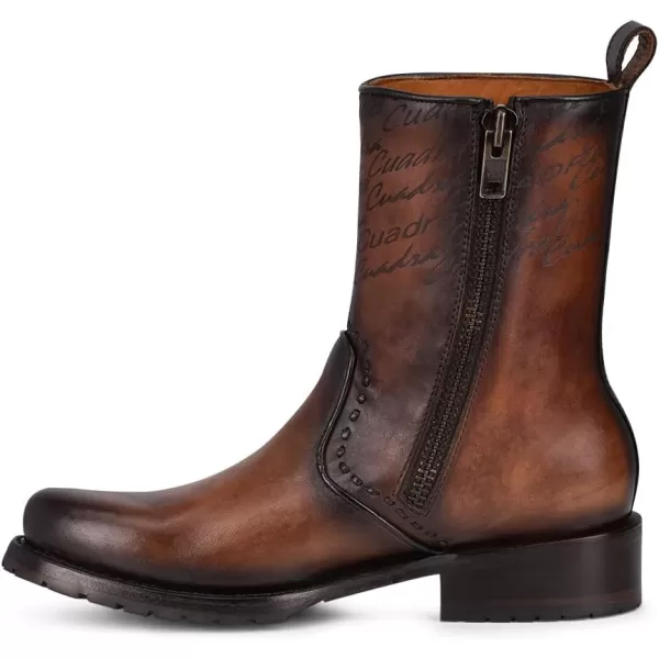 imageCuadra Mens Boot in Bovine Leather with Zipper BrownBrown