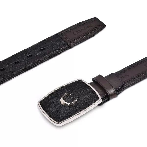 imageCuadra Mens Cowboy Belt in Genuine Ostrich Leather